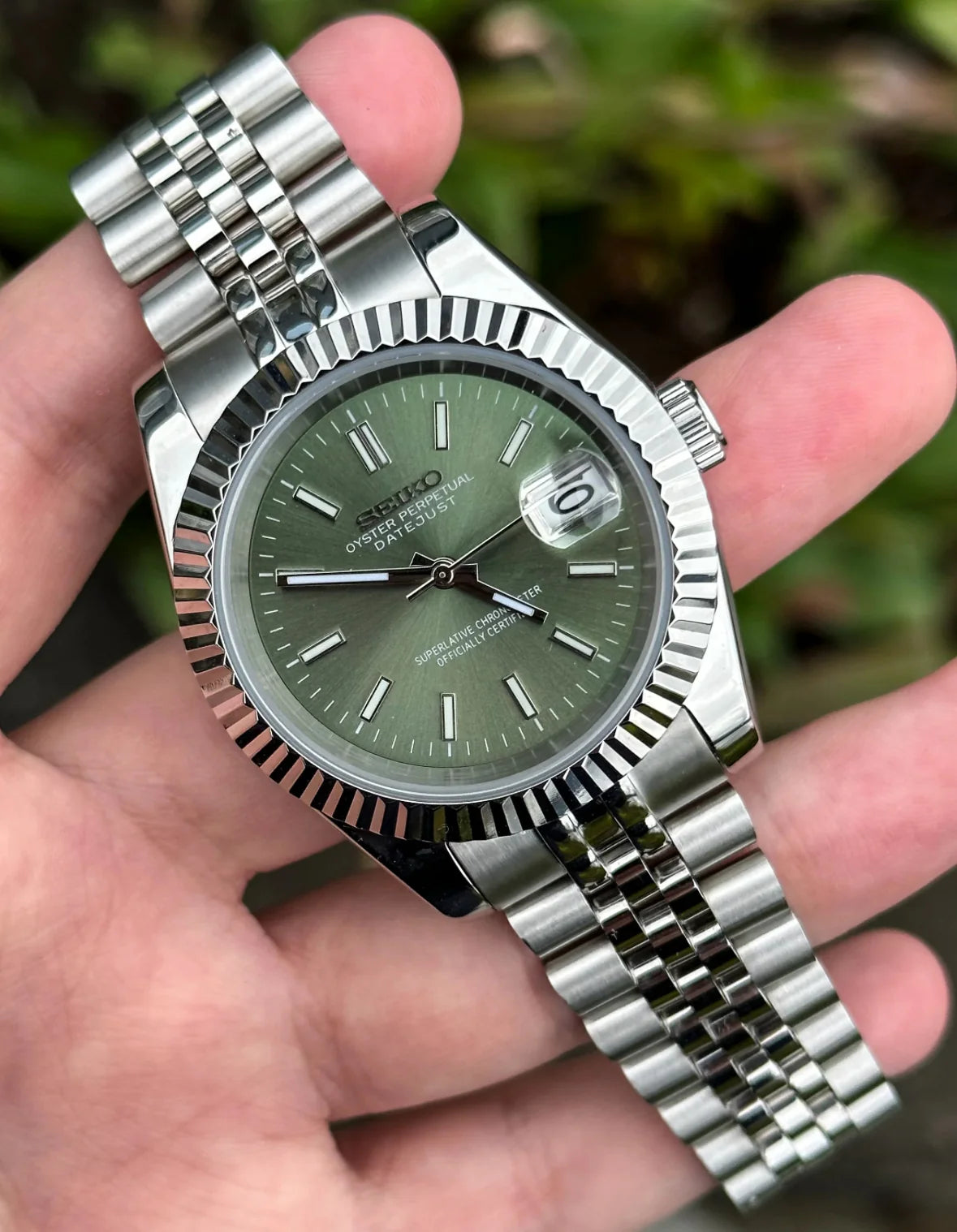 SEIKOMOD Datejust | Olive Green